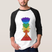 Chakra Tower Raglan T-shirt (Voorkant)
