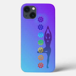 Chakra Tree Pose – Yoga en Spirituele Verlichting Case-Mate iPhone Case