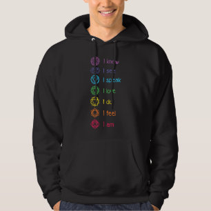 Chakra-uitlijning, yoga, meditatie spiritueel hoodie