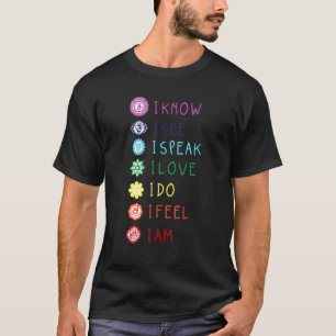 Chakra-uitlijning Yoga-meditatie Spirituele mannen T-shirt