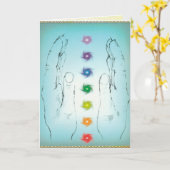 Chakra wenskaart kaart (Gele Bloem)