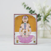 Chakra Yoga Illustratie voor Meditatie Briefkaart (Staand voorkant)