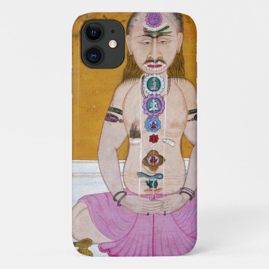 Chakra Yoga Illustratie voor Meditatie Case-Mate iPhone Case (Achterkant)