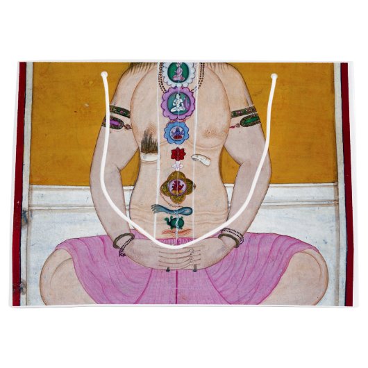 Chakra Yoga Illustratie voor Meditatie Groot Cadeauzakje (Voorkant)