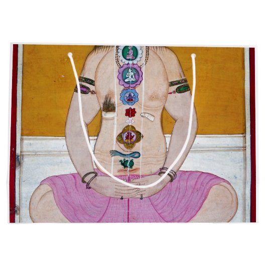 Chakra Yoga Illustratie voor Meditatie Groot Cadeauzakje (Achterkant)