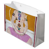 Chakra Yoga Illustratie voor Meditatie Groot Cadeauzakje (Achterkant Gekanteld)