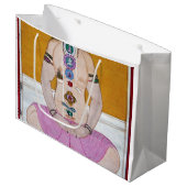 Chakra Yoga Illustratie voor Meditatie Groot Cadeauzakje (Voorkant Gekanteld)