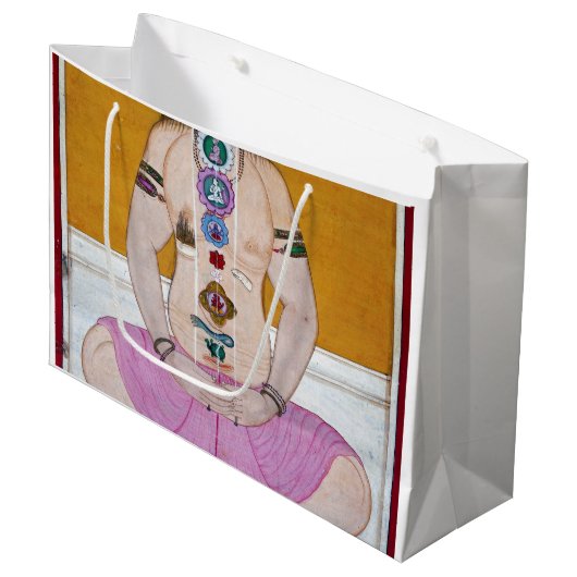 Chakra Yoga Illustratie voor Meditatie Groot Cadeauzakje (Voorkant Gekanteld)