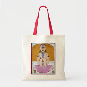 Chakra Yoga Illustratie voor Meditatie Tote Bag