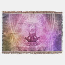 Chakra Yoga Meditation Throw Blanket Deken