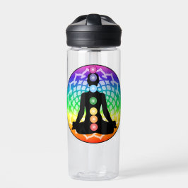 Chakra Yoga Waterfles – Heilige Regenboog Ontwerp