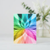 chakra zen kaleidoskop kleurrijk plezier briefkaart (Staand voorkant)