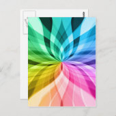 chakra zen kaleidoskop kleurrijk plezier briefkaart (Voorkant / Achterkant)