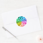 chakra zen kaleidoskop kleurrijk plezier ronde sticker (Envelop)