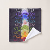Chakra Zen Meditatie Kleur Bloemen Bad Handdoek (Wasdoekje)