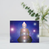 Chakra Zen Meditation Buddha Briefkaart (Staand voorkant)