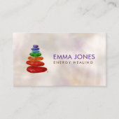 Chakra Zen Stones Energy Crystal Healing Business Visitekaartje (Voorkant)