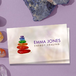 Chakra Zen Stones Energy Crystal Healing Business Visitekaartje