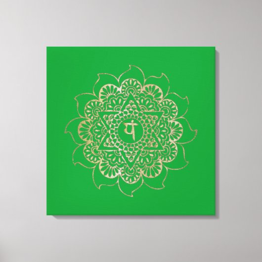 Chakras Anahata - Kouddoek Canvas Afdruk (Voorkant)