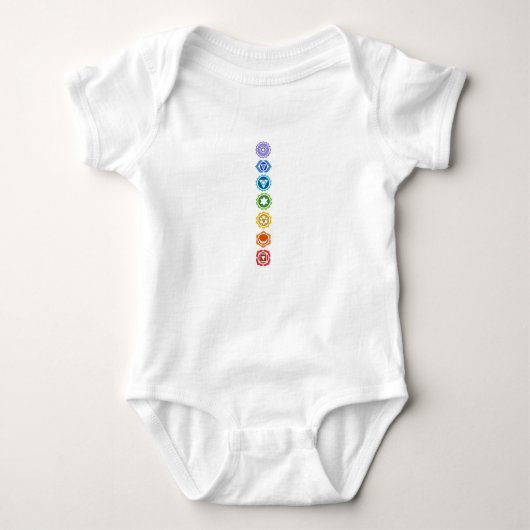 Chakras Baby Clothing Romper (Voorkant)