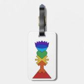 Chakras-Bagagelabel Bagagelabel (Achterkant verticaal)
