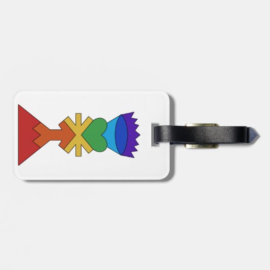 Chakras-Bagagelabel Bagagelabel (Achterkant horizontaal)