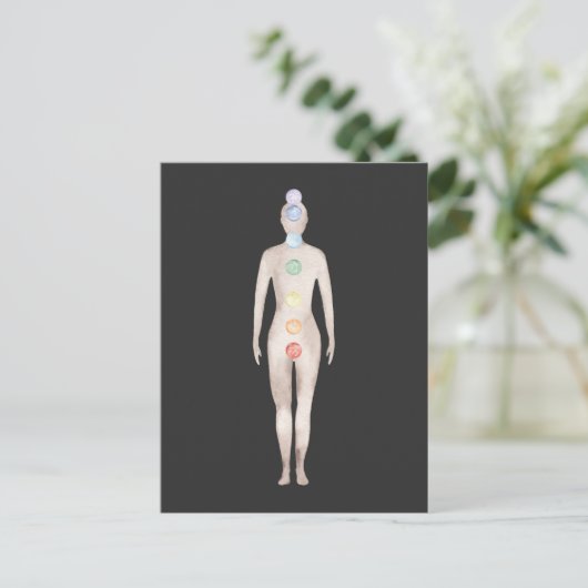 Chakras Briefkaart (Staand voorkant)