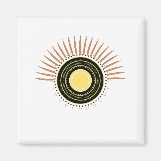 Chakras Circle Focus Concentratie Meditation Magneet (Voorkant)