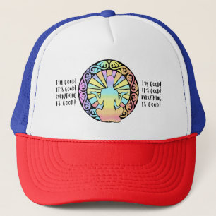 CHAKRAS CIRCLE RECHTSPOSITIE LOGO TRUCKER PET