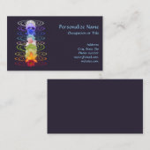 Chakras Colors Flowers Zen Meditation Visitekaartje (Voorkant / Achterkant)