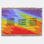 Chakras Colors VII + jouw tekst Deken (Voorkant)