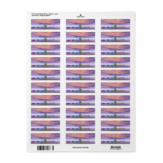 Chakra's en Boeddha wit Etiket (Full Sheet)