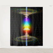 Chakras Energy Activating BlackTapestry Wandkleed (Voorkant)