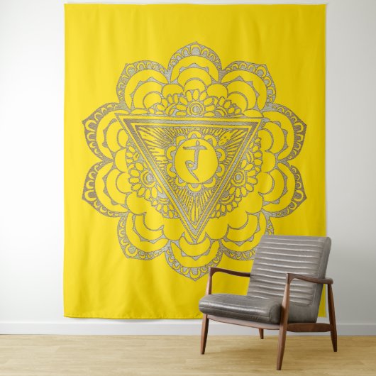 Chakras Manipura - Tapestry Wandkleed (In situ)
