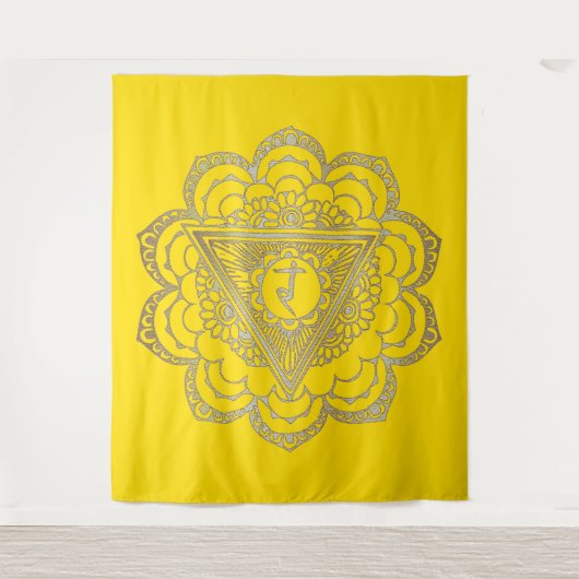 Chakras Manipura - Tapestry Wandkleed (Voorkant)