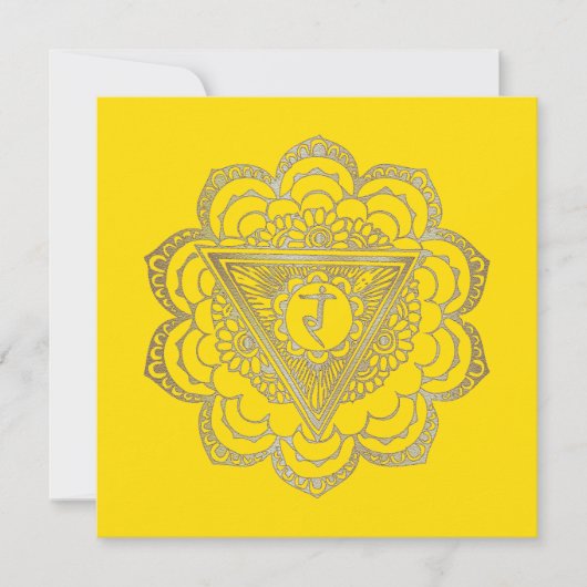Chakras Manipura - Wenskaart Kaart (Voorkant)