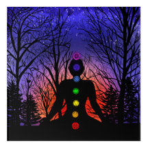 Chakras Meditation Yoga op Sunset