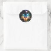 Chakras | Menselijke Auras | Energie-Healer Ronde Sticker (Tas)