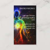 Chakras | Menselijke Auras | Energie-Healer Visitekaartje (Achterkant)