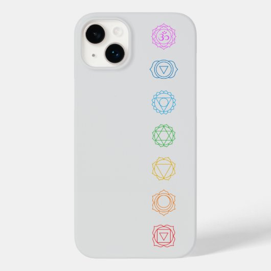 Chakras Minimalist Hoesje-Mate iPhone case (Achterkant)