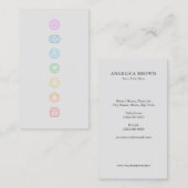 Chakras Minimalist Meditation Visitekaartje (Voorkant / Achterkant)
