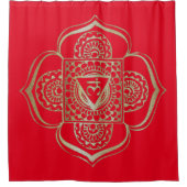 Chakras Muladhara - Shower Curtain Douchegordijn (Voorkant)