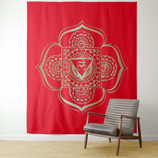 Chakras Muladhara - Tapestry Wandkleed (In situ)