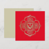 Chakras Muladhara - Wenskaart Kaart (Voorkant / Achterkant)