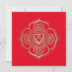 Chakras Muladhara - Wenskaart Kaart