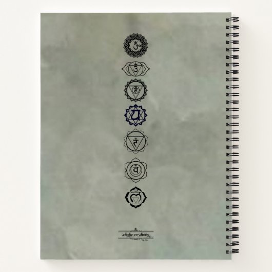 Chakras notebook notitieboek (Achterkant)