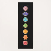 Chakras Rainbow Colors 7 Yogamat (Voorkant)