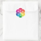 Chakras Rainbow Seed of Life Symbol Ronde Sticker (Tas)