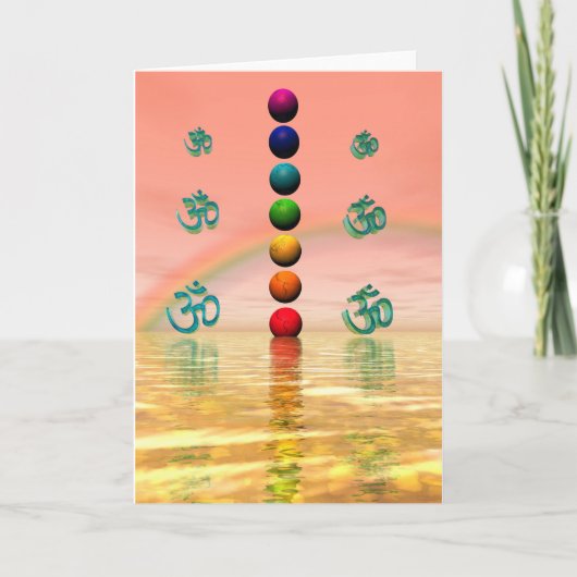 chakras roze kaart (Voorkant)
