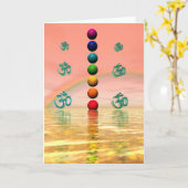 chakras roze kaart (Gele Bloem)